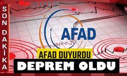 AFAD son verileri paylaştı: Deprem oldu!..