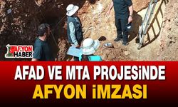 AFAD ve MTA Projesinde Afyon İmzası