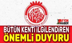 Afyonkarahisar’da 27 mahallede sular kesilecek