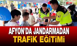Afyon'da jandarmadan trafik eğitimi