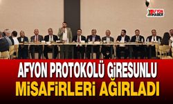 Afyon protokolü Giresunlu misafirleri ağırladı