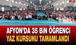 Afyon’da 35 bin öğrenci yaz kursunu başarıyla tamamlandı