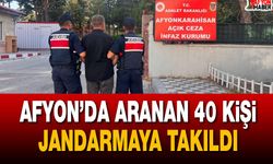 Afyon’da Aranan 40 Kişi Jandarmaya Takıldı