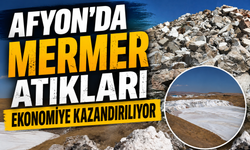 Afyon’da mermer atıkları ekonomiye kazandırılıyor