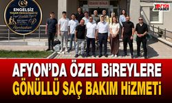 Afyon’da özel bireylere gönüllü saç bakım hizmeti