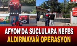 Afyon’da suçlulara nefes aldırmayan operasyon