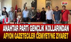 Anahtar Parti Gençlik Kollarından Afyon Gazeteciler Cemiyeti’ne ziyaret