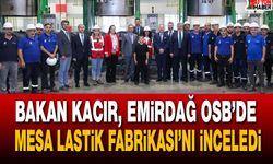 Bakan Kacır, Emirdağ OSB’de Mesa Lastik Fabrikası’nı inceledi