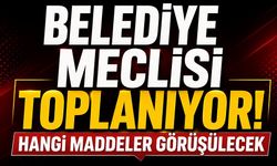 Belediye Meclisi toplanıyor! Hangi maddeler görüşülecek
