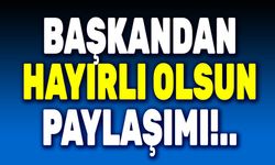 Başkan Burcu Köksal, "Hayırlı olsun" dedi ve paylaştı