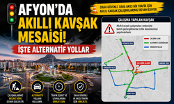 Afyon’da Akıllı Kavşak Mesaisi! İşte Alternatif Yollar