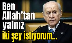 Ben Allah'tan yalnız iki şey istiyorum...
