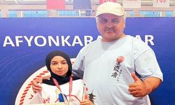 Genç sporcu Albayrak Afyon’da kürsüye çıktı