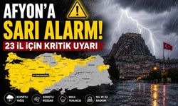 Afyon'a sarı alarm! 23 il için kritik uyarı