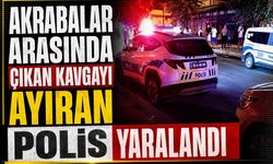 Akrabalar arasında çıkan kavgayı ayıran polis yaralandı