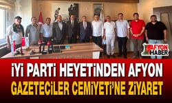 İYİ Parti Heyetinden Afyon Gazeteciler Cemiyeti’ne Ziyaret