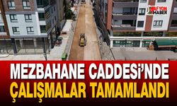 Afyon'da Mezbahane Caddesi baştan aşağı yenilendi