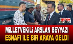 Milletvekili Arslan Beyyazı esnafı ile bir araya geldi