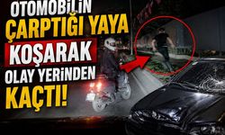 Otomobilin çarptığı yaya koşarak olay yerinden kaçtı