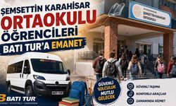 Şemsettin Karahisar Ortaokulu Öğrencileri Batı Tur’a Emanet