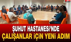 Şuhut Hastanesi’nde çalışanlar için yeni adım
