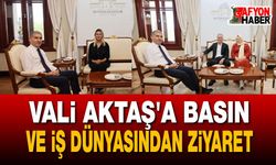 Vali Aktaş'a basın ve iş dünyasından ziyaret