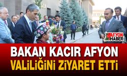 Bakan Kacır Afyon Valiliğini Ziyaret Etti