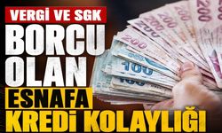 Vergi ve SGK Borcu Olan Esnafa Kredi Kolaylığı