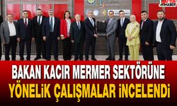 Bakan Kacır Mermer Sektörüne yönelik çalışmalar incelendi