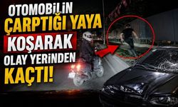 Otomobilin çarptığı yaya koşarak olay yerinden kaçtı