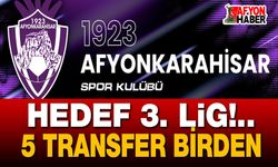 1923 Afyonkarahisarspor'dan 5 transfer daha!..