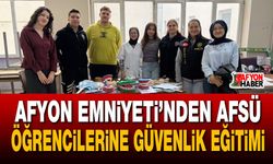 Afyon Emniyeti’nden AFSÜ öğrencilerine güvenlik eğitimi