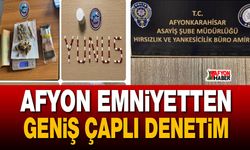 Afyon Emniyetten geniş çaplı denetim