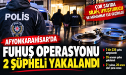 Afyon’da fuhuş operasyonu: 2 şüpheli yakalandı