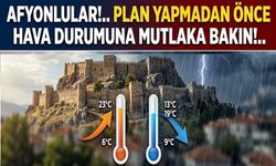 Dikkat!.. Afyonkarahisar’da havalar değişiyor