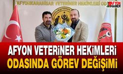 Afyon Veteriner Hekimleri Odasında görev değişimi