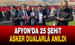 Afyon’da 25 Şehit Asker Dualarla Anıldı