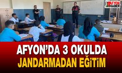 Afyon’da 3 okulda jandarmadan önemli eğitim