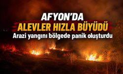 Afyon’da alevler hızla büyüdü