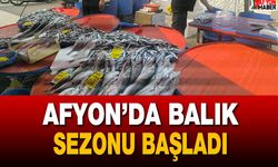 Afyon’da balık sezonu başladı! fiyatlar dikkat çekti