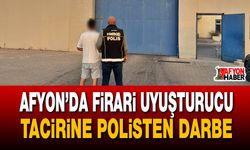 Afyon’da firari uyuşturucu tacirine polisten darbe