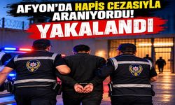 Afyon’da hapis cezasıyla aranıyordu! Yakalandı