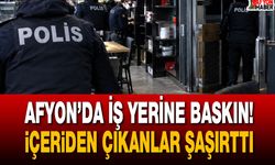 Afyon’da iş yerine baskın! İçeriden çıkanlar şaşırttı