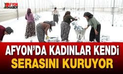 Afyon’da kadınlar kendi serasını kuruyor