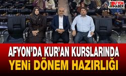 Afyon’da Kur’an Kurslarında yeni dönem hazırlığı