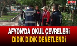 Afyon’da okul çevreleri didik didik denetlendi