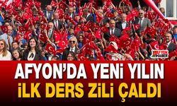 Afyon’da yeni yılın ilk ders zili çaldı