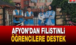 Afyon’dan Filistinli öğrencilere destek