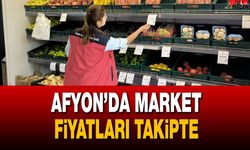 Afyon’da Market Fiyatları Takipte