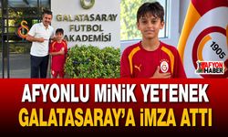 Afyonlu minik yetenek Galatasaray’a imza attı